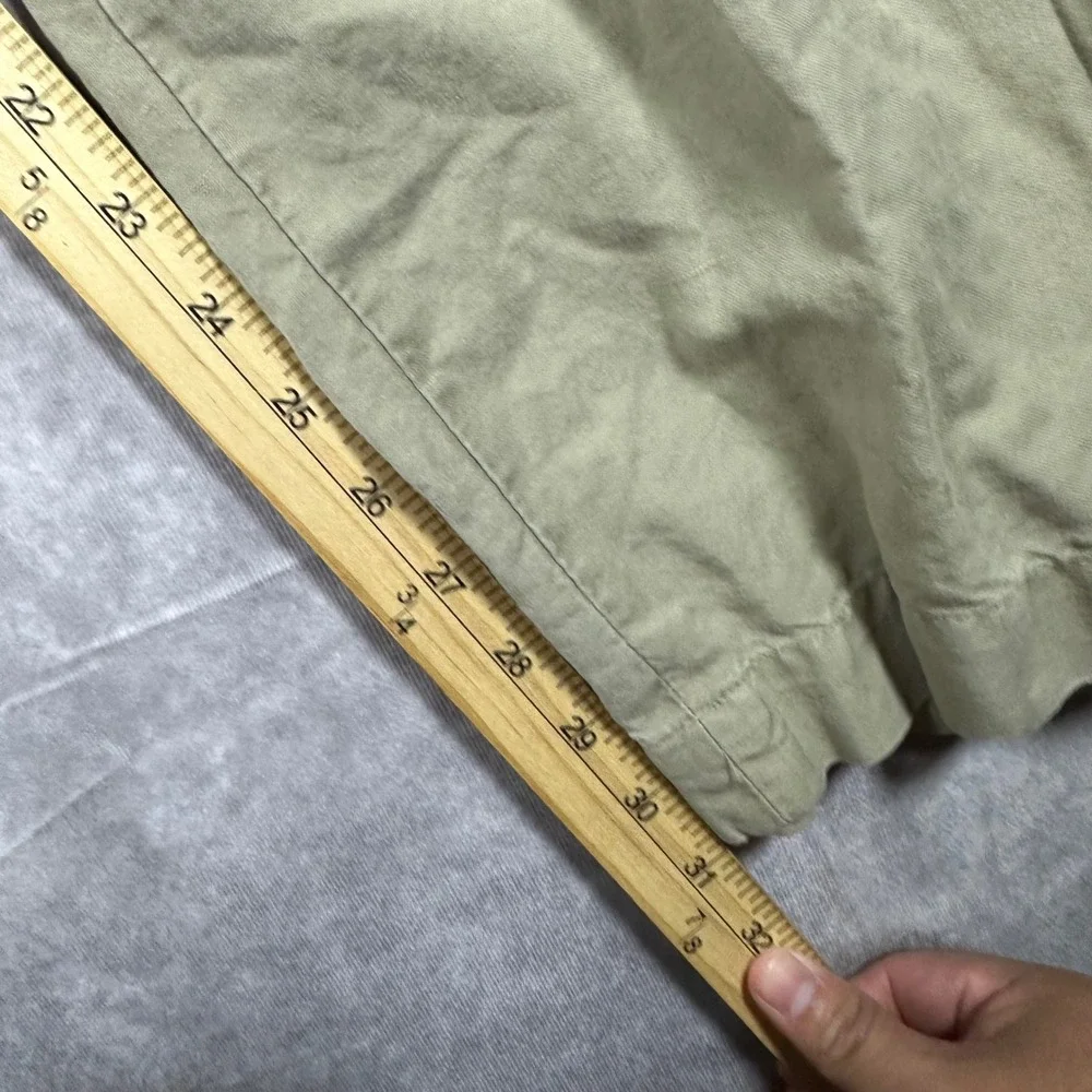Banana Republic Mens 35x32 Khaki Tan Linen Cotton Blend Chino Pants Business